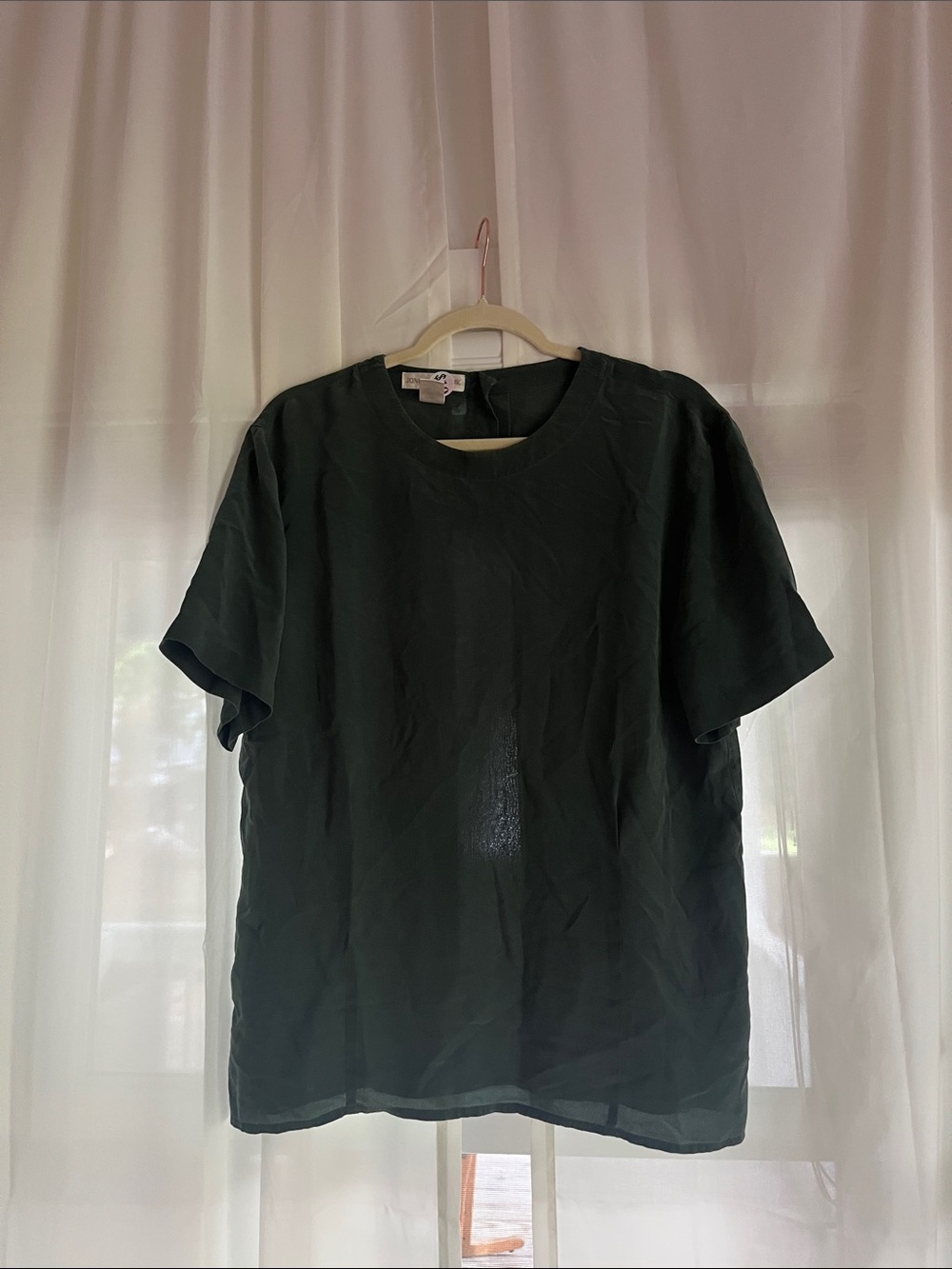 Jones New York Men's Dark Green Short Sleeve Tee